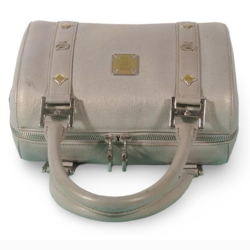 MCM BOSTON  Cream Satchel Bag ** With Dust Bag** - Picture 2 of 5